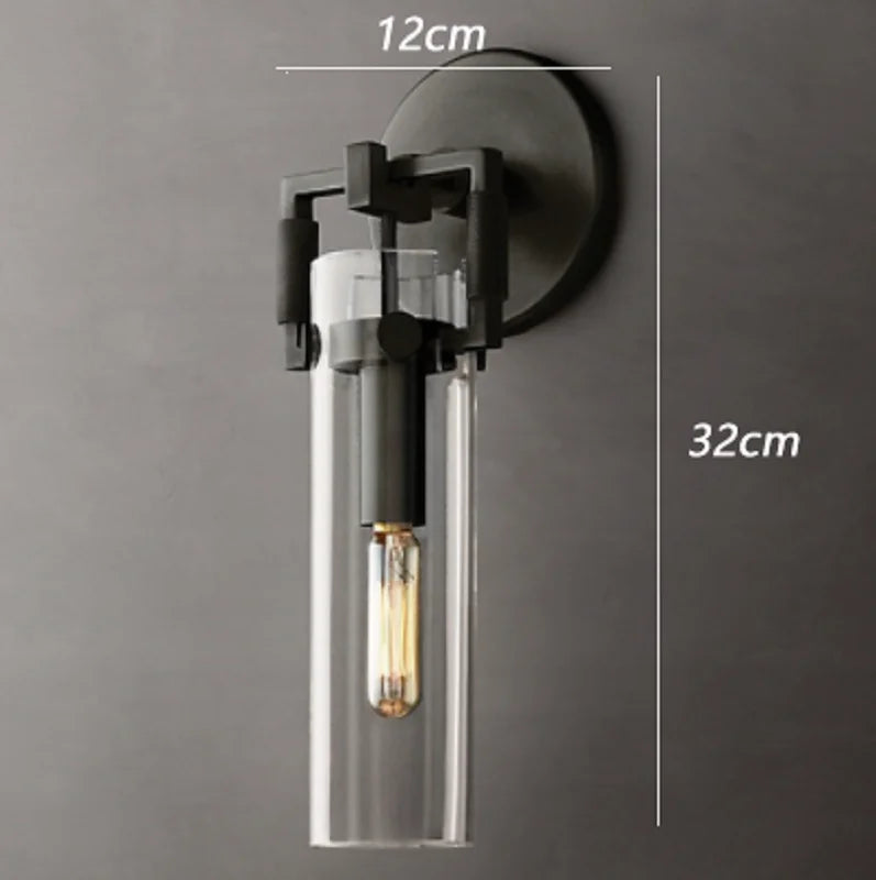 Industrial glass pendant light for interior decoration