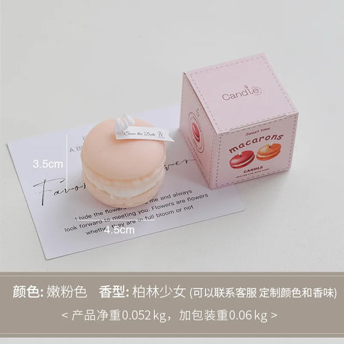 mini macaron scented candle for home decor and souvenirs - vue 11 sur 13