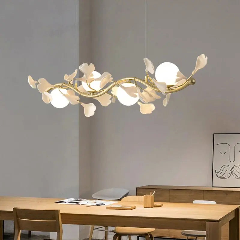 Luxury ginkgo suspension modern design for elegant lighting