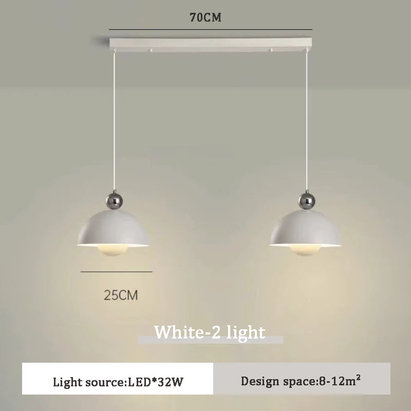 Modern LED chandelier for warm indoor lighting