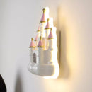 Romantic castle wall light for modern children's bedroom
