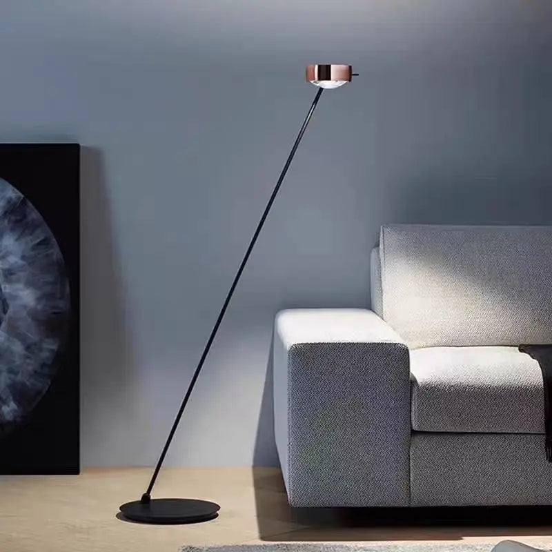 Minimalist floor lamp with adjustable brightness for modern decor