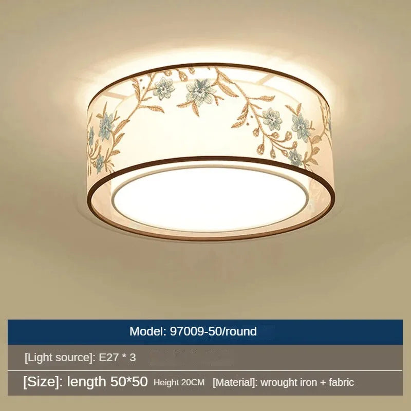 Modern Chinese style pendant light for a simple atmosphere - vue 15 sur 19