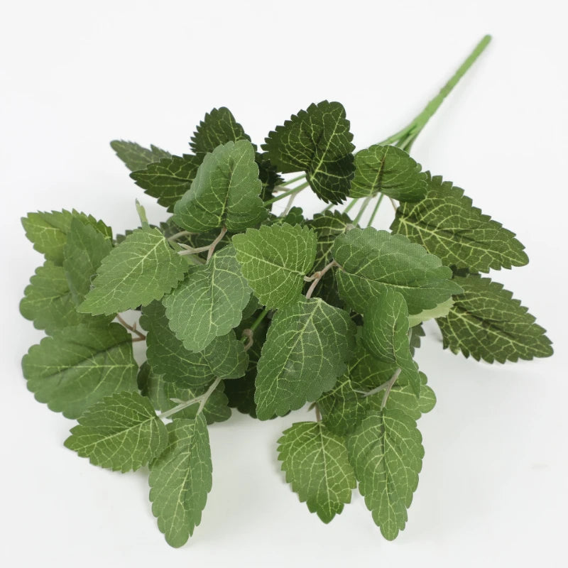 Silk dieffenbago bamboo leaves for elegant decoration