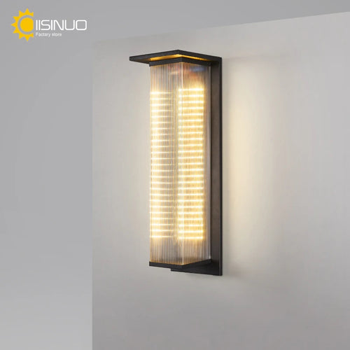Waterproof solar wall light for outdoor night lighting - vue 4 sur 7