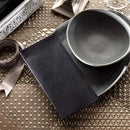Disposable linen-effect paper napkins set of 100