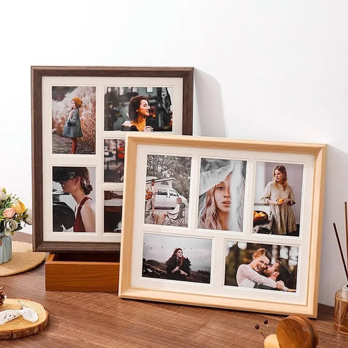 Solid wood display stand for decorative wedding photo frames - vue 2 sur 10