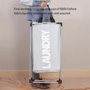Foldable and waterproof laundry basket for versatile storage