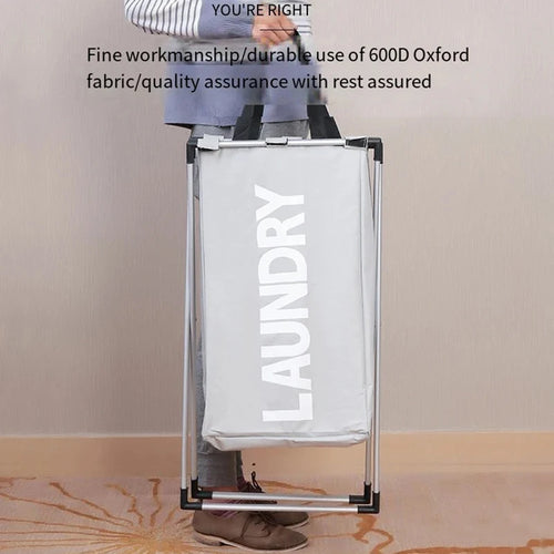 Foldable and waterproof laundry basket for versatile storage - vue 4 sur 11