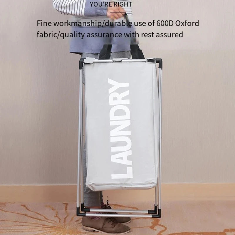 Foldable and waterproof laundry basket for versatile storage - vue 4 sur 11