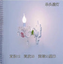 Korean style crystal wall light for decorative lighting