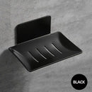 stainless steel wall-mounted soap dish with soap drainer