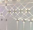 Minimalist square LED wall light