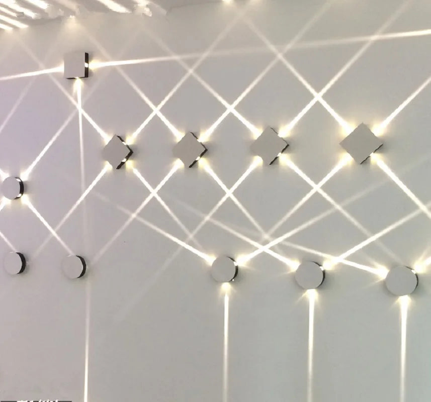 Minimalist square LED wall light - vue 4 sur 15