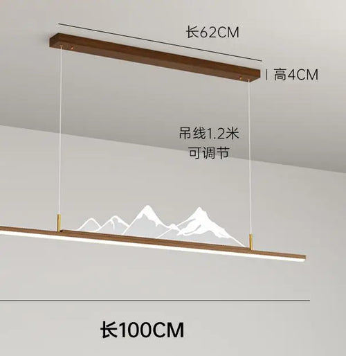 Chinese style chandelier for restaurant and office mountain - vue 11 sur 10