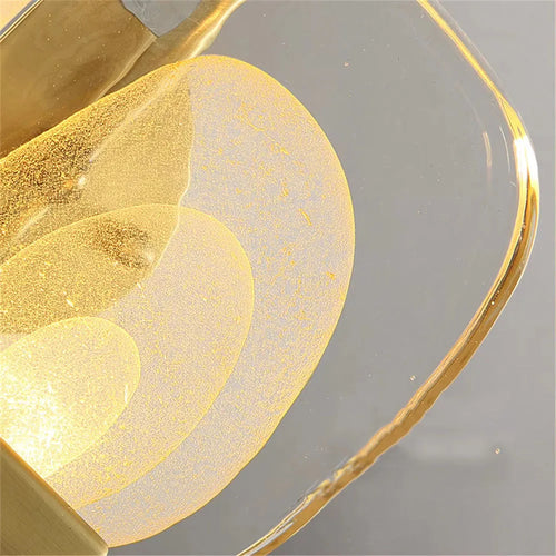 Luxury brass and crystal LED wall light with modern design - vue 7 sur 7