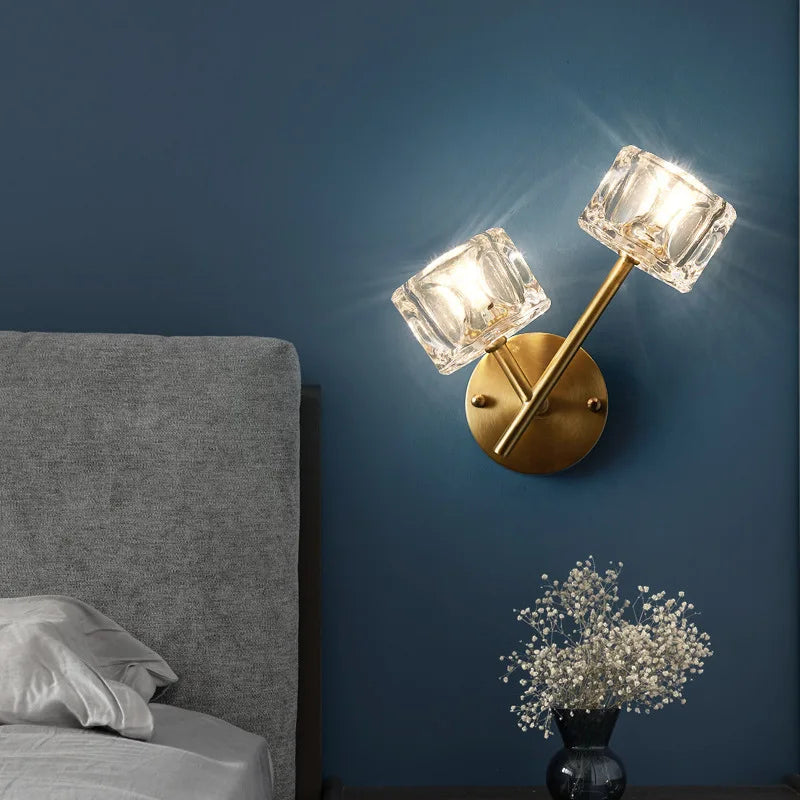 Luxury crystal wall light for interior decoration - vue 3 sur 8