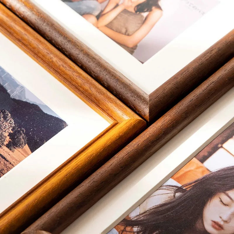 Premium personalised wooden wedding photo frame
