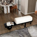 Nordic wooden ottoman simple design for various spaces