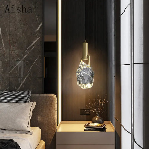 suspension en cristal de luxe pour décoration intérieure élégante - vue 3 sur 11