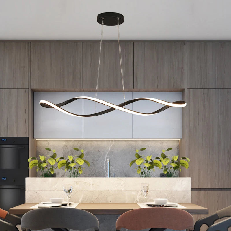 Modern smart chandelier with Alexa for interior design