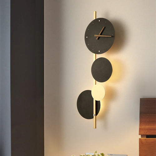 Nordic design acrylic LED wall clock for home decor - vue 2 sur 7