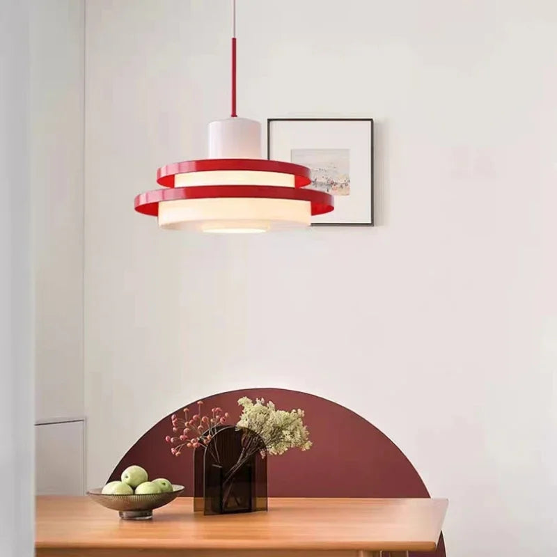 Minimalist retro vintage LED chandelier for modern interior decor