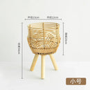 Nordic weaving rattan flower stand, practical and aesthetic