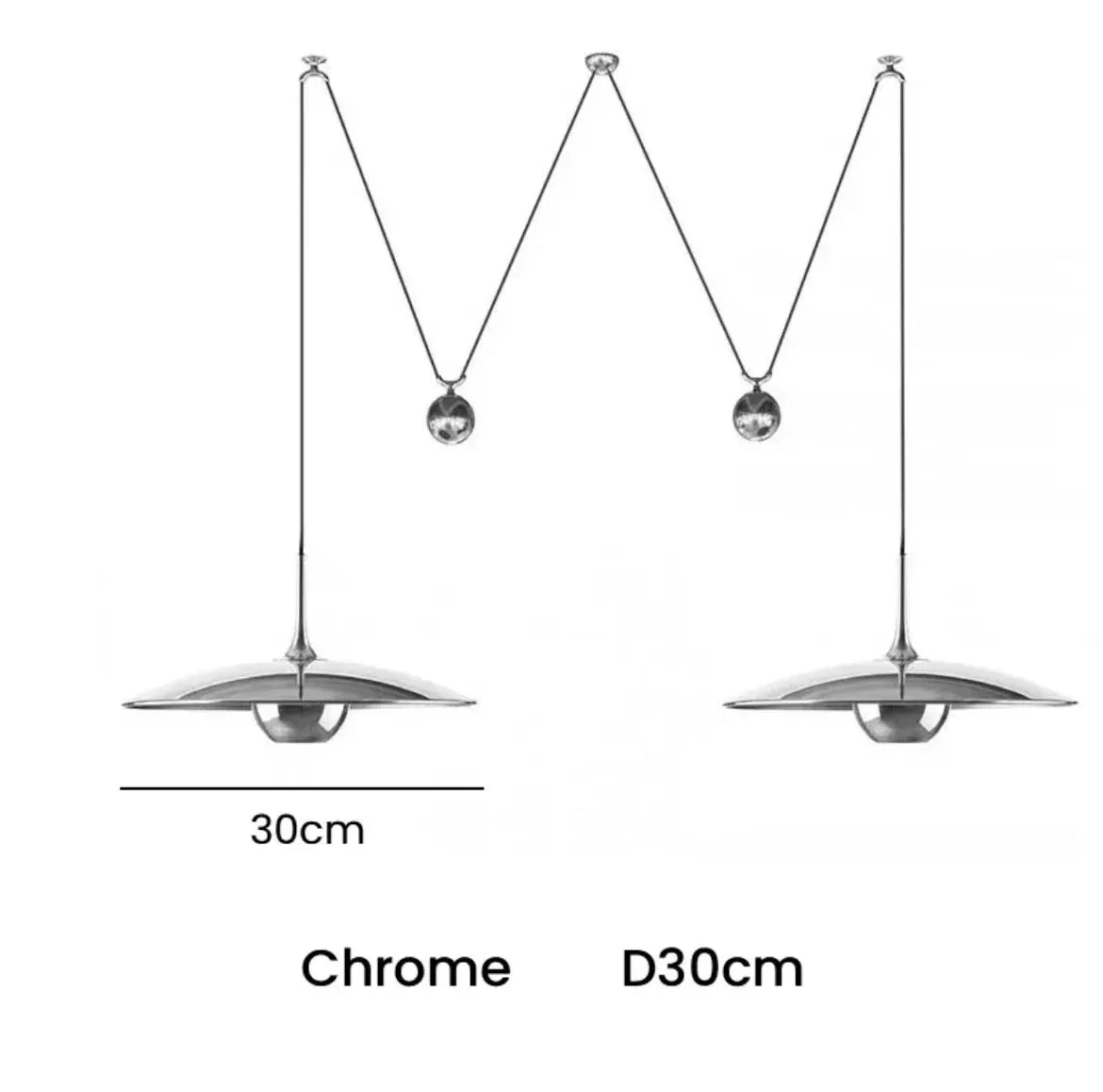 Postmodern adjustable LED pendant light - vue 12 sur 14
