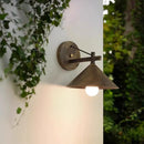 Vintage waterproof antique copper outdoor wall light