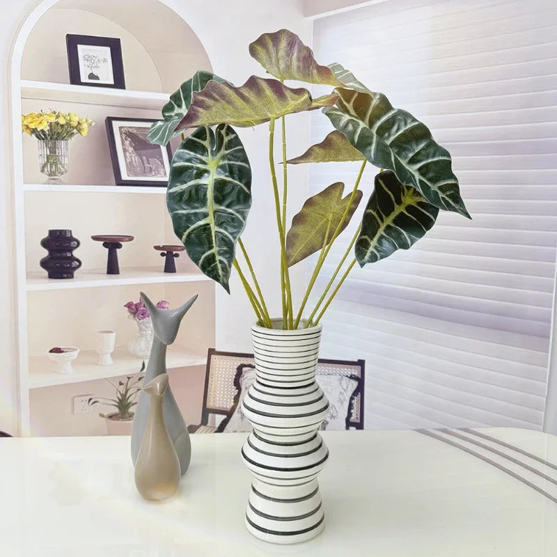Artificial plant with 9 heads for indoor and outdoor decoration - vue 3 sur 11