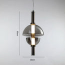Modern minimalist glass chandelier for restaurant and café