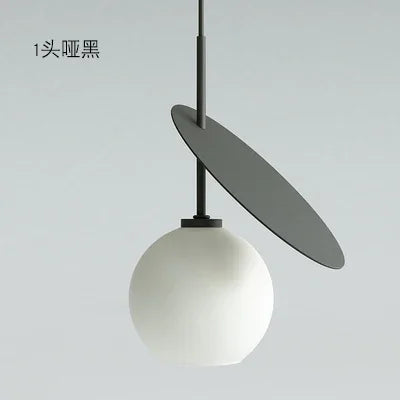 Modern glass pendant light for creative interior decoration - vue 13 sur 12