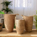 Nordic modern grass woven flower basket dried floral decor