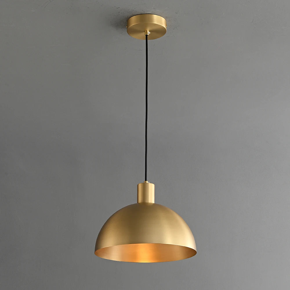 Modern gold pendant light for farmhouse style outdoor spaces