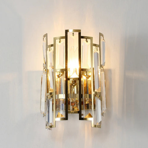 Modern crystal wall light for elegant interiors