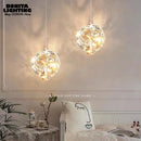 Modern luxury pendant light with luminous diamond design