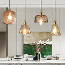 Nordic retro glass chandelier for café and restaurant