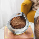 thick glass vase for handmade floral decoration