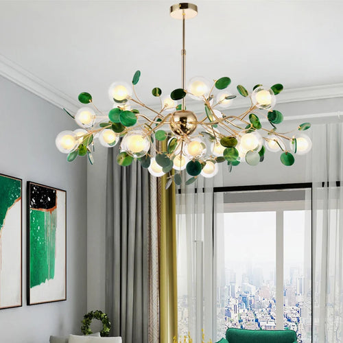 Natural agate LED ceiling light for romantic interior decoration - vue 4 sur 9