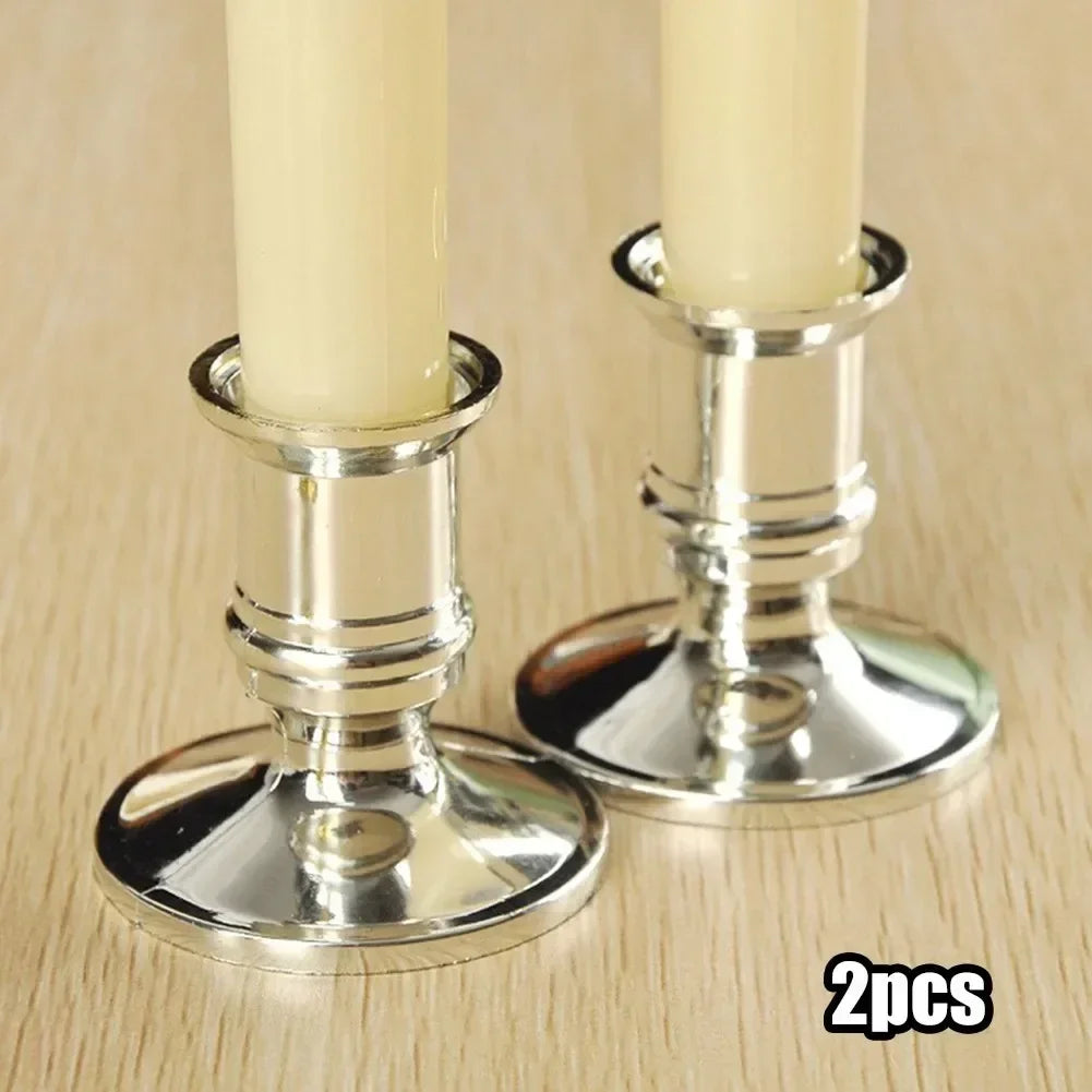 Set of 2 conical candle holders for wedding and party decoration