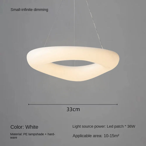 modern cloud-shaped LED ceiling light with remote control - vue 8 sur 14