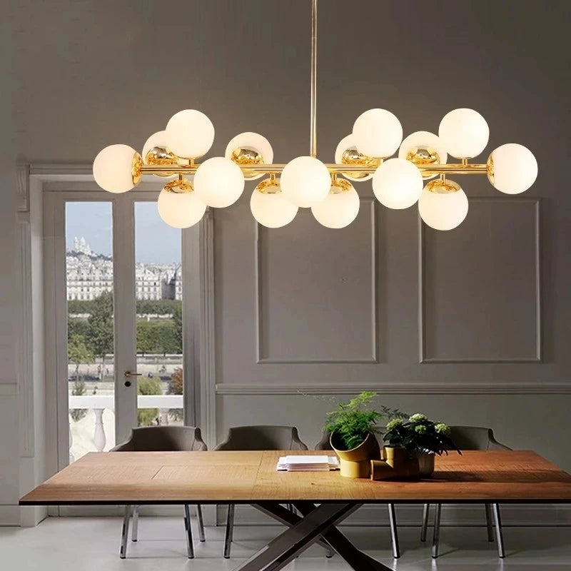 Romantic glass 25-head pendant light - vue 3 sur 8