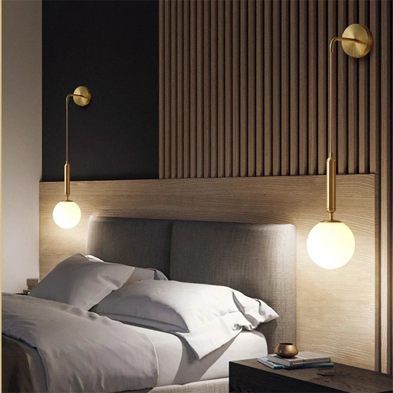 Modern nordic style LED wall light, simple decorative luxury - vue 4 sur 12