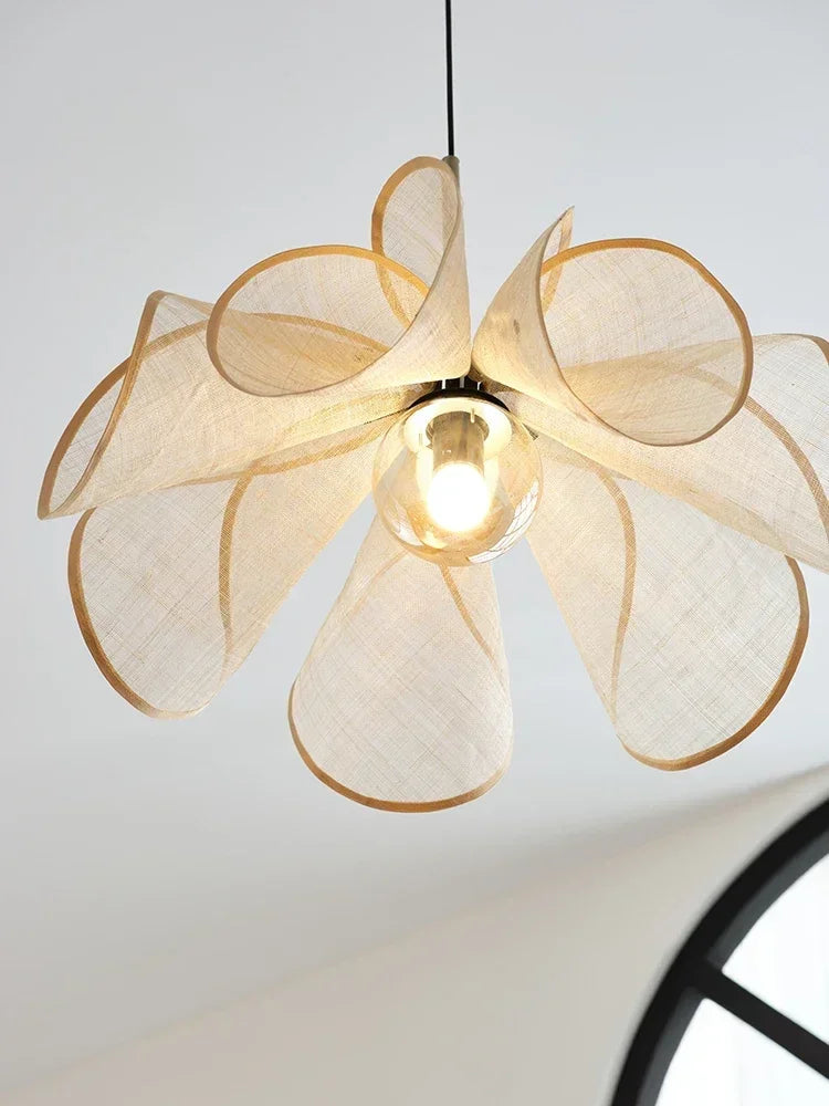 Premium nordic Japanese-style floral pendant light
