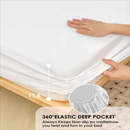 1PC Plain Color Waterproof Mattress Cover,Polyester Material, Thin Breathable,Bedroom，Four Seasons Apply