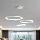 Modern nordic circular LED chandelier, creative design
