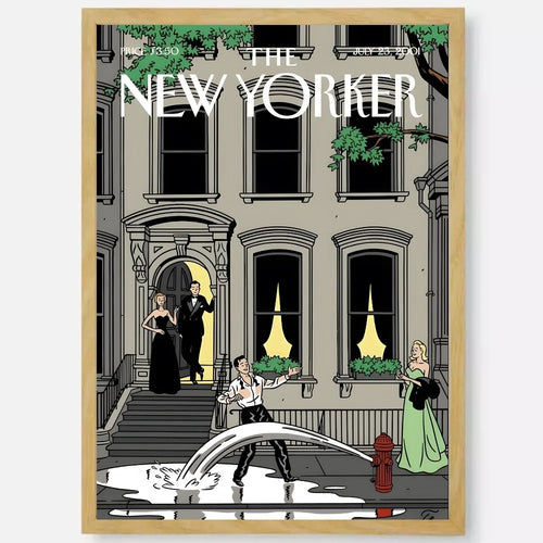 New Yorker aesthetic waterproof wall art poster sticker