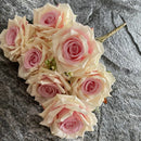 Artificial silk rose for decoration and wedding photography