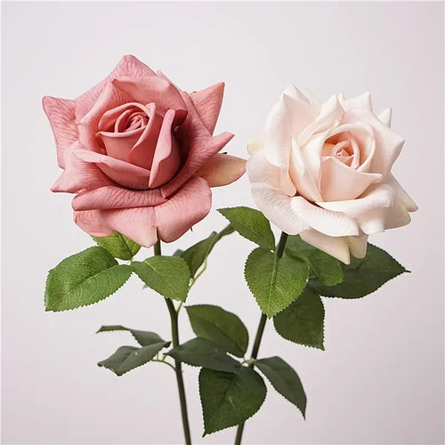 High quality artificial rose branch realistic floral decoration - vue 2 sur 10